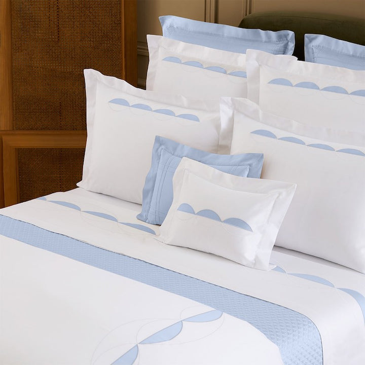 Couture Theorie Bed Collection Blanc and Celeste