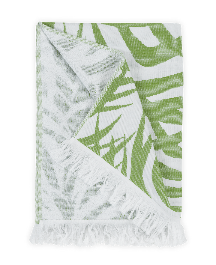 Matouk Schumacher Zebra Palm Beach Towel Jungle