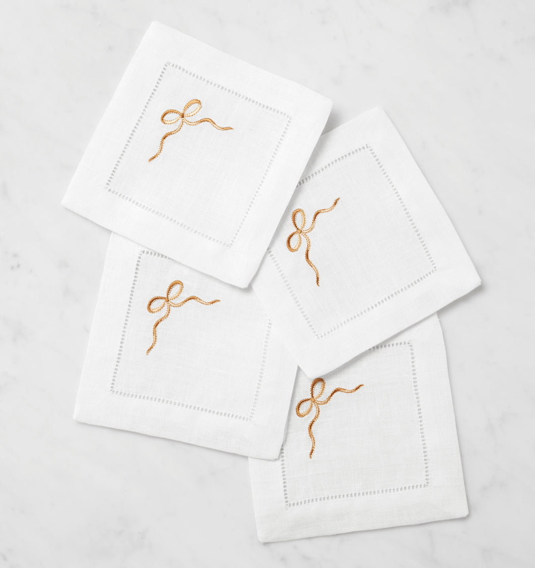 Regalo Cocktail Napkins White/Beige