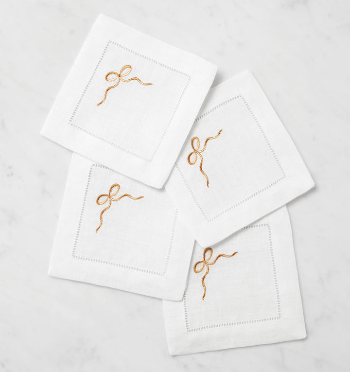 Regalo Cocktail Napkins White/Beige