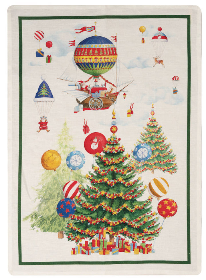 Air Christmas Green Kitchen Towel