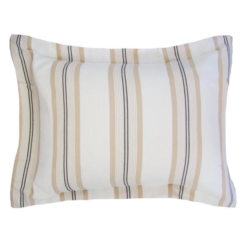 Beach Stripe Ivory Sand Duvet Set