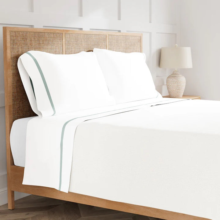 Ready-to-Bed 2.0 Cotton & Trim Sheet Set Aqua