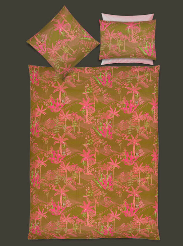 Oasis Mustard and Pink