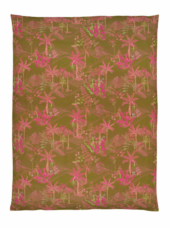 Oasis Mustard and Pink