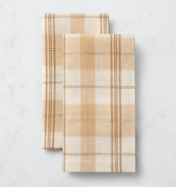 Masseria Table Linens Almond/Oyster