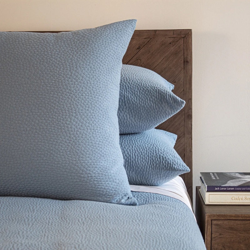 Bubble Matelasse Coverlet Set in Blue