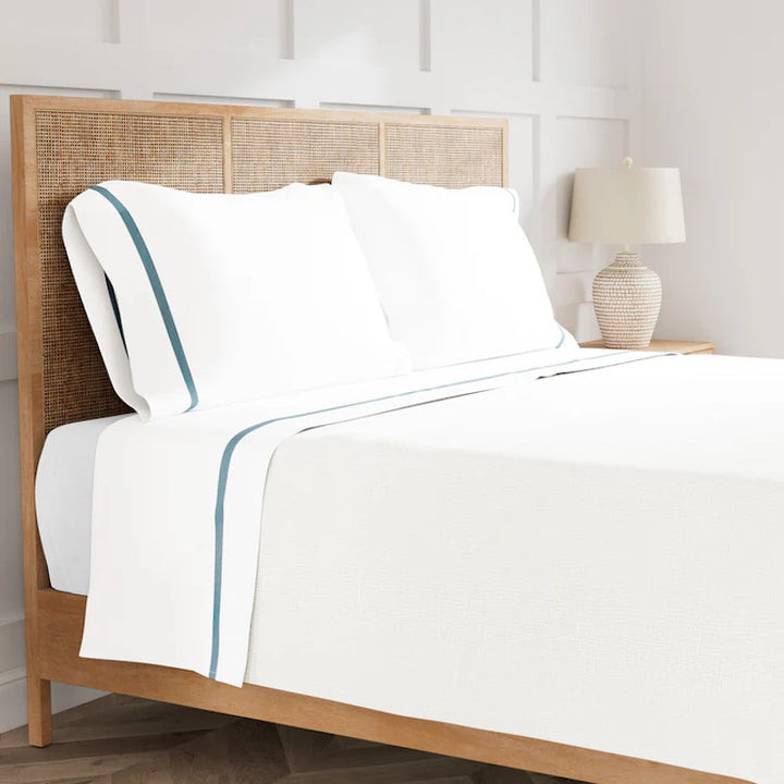 Ready-to-Bed 2.0 Cotton & Trim Sheet Set Blue