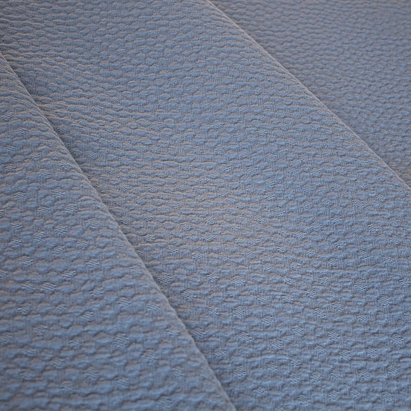Bubble Matelasse Coverlet Set in Blue