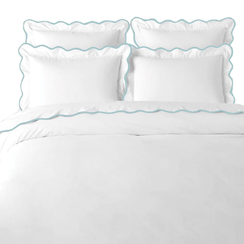 Scalloped Bedding Blue