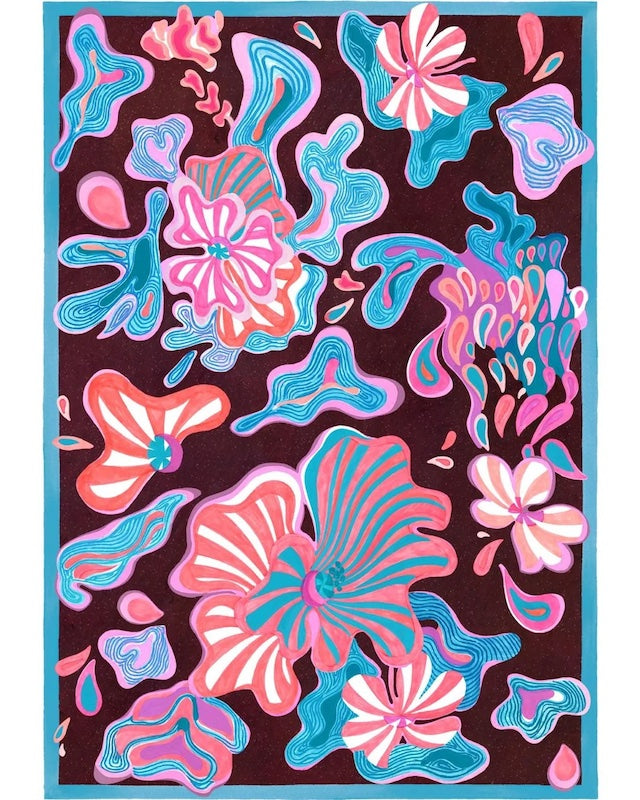 Caleido Azzurro Kitchen Towel