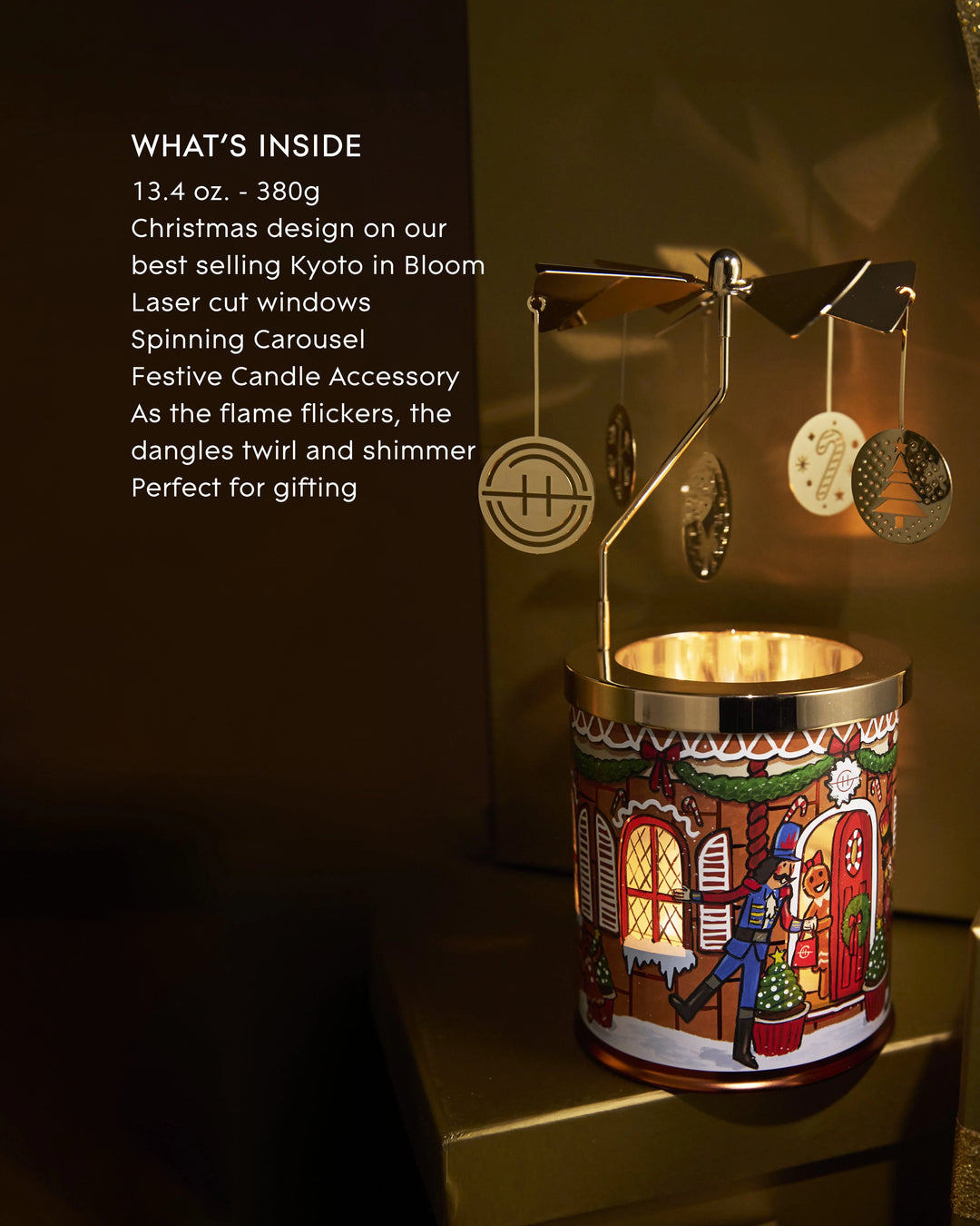 Christmas Candle & Spinning Carousel 2026