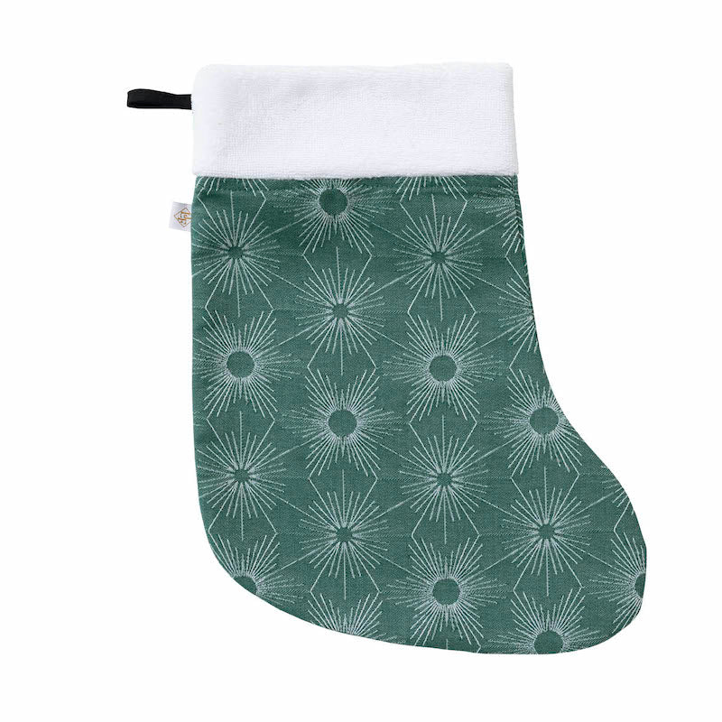 Sous Les Etoiles Christmas Stocking Green