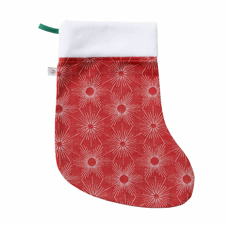 Sous Les Etoiles Christmas Stocking Red