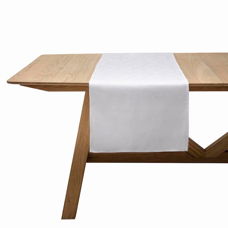 Vegetal Mood Table Linens White