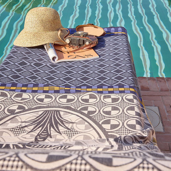 Palmeraie Beach Towel Black