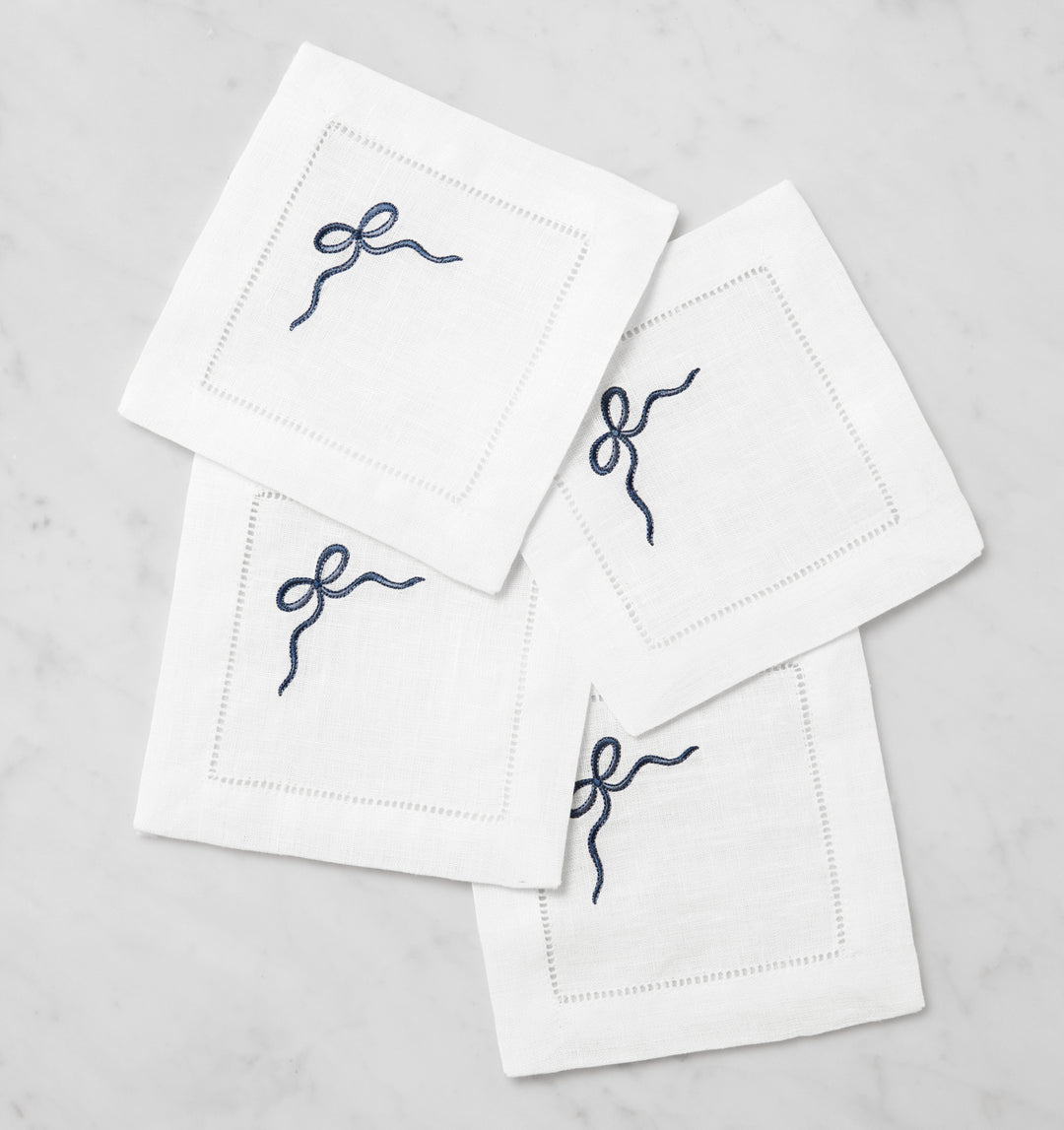 Regalo Cocktail Napkins White/Blue