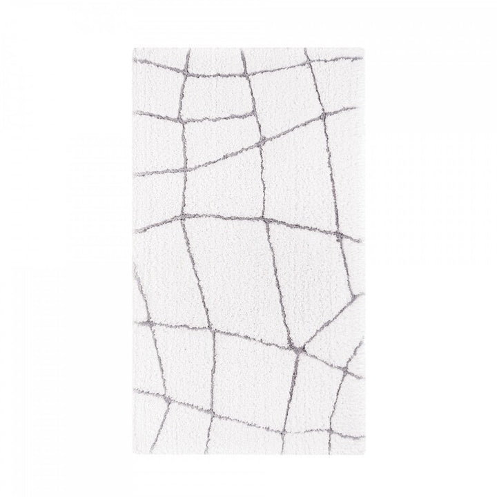 Amalia Bath Rug White/Silver