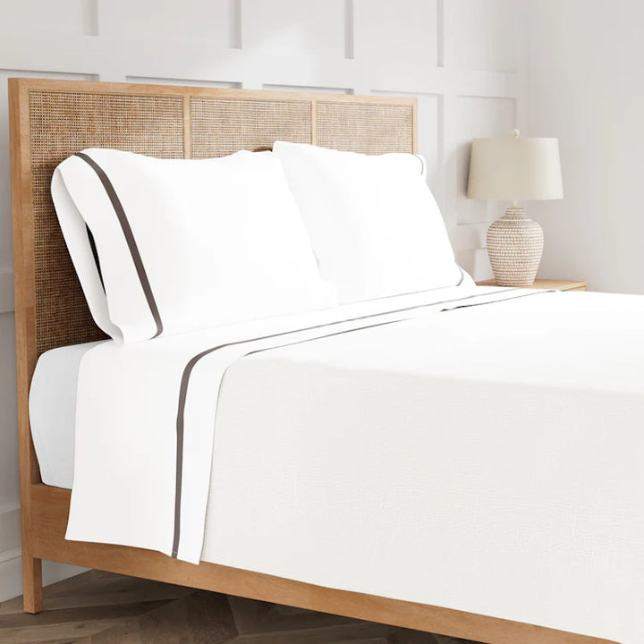 Ready-to-Bed 2.0 Cotton & Trim Sheet Set Grey