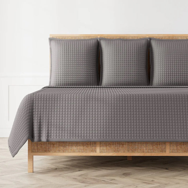 Ready-to-Bed 2.0 Quilted Coverlet/Shams Grey