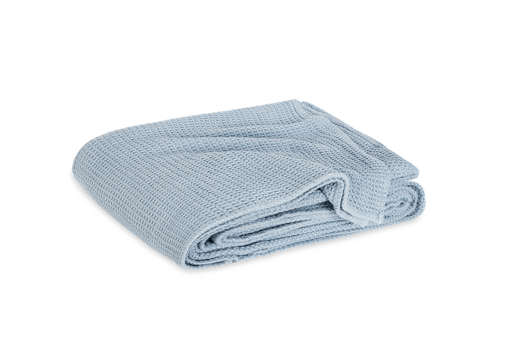 Matouk Chatham Blanket Hazy Blue