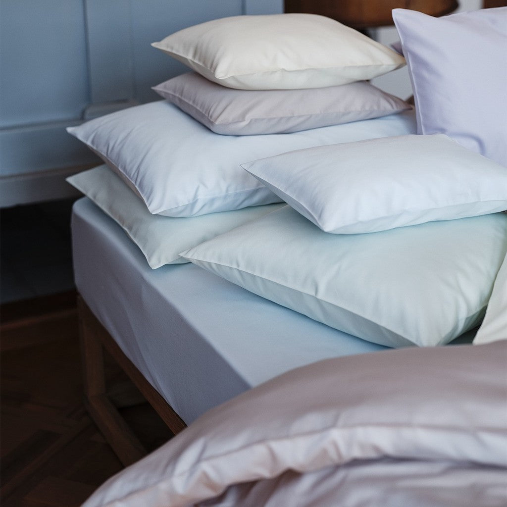 Satin Uni Fitted Sheets Almond