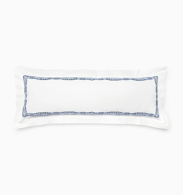 Cobblestones Decorative Pillows in White and Sea