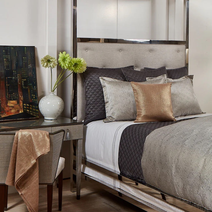 Imprint Duvet Set in Pewter
