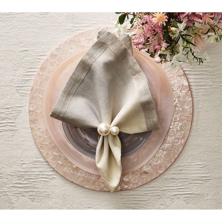 Pearl Napkin Ring in Gold