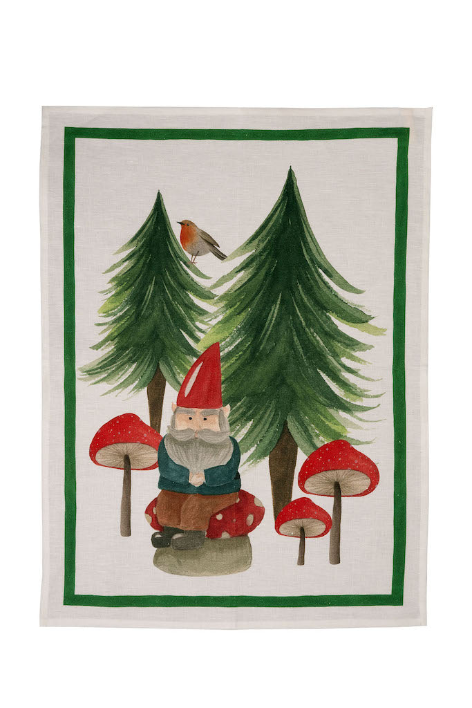 Jolly Elf Green Kitchen Towel