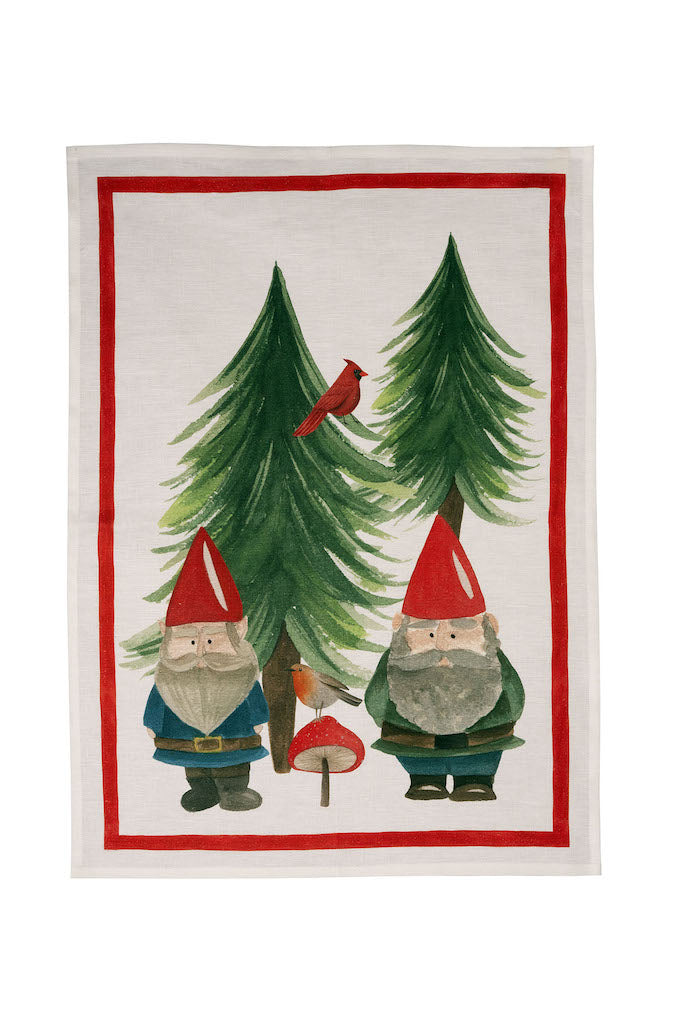 Jolly Elf Red Kitchen Towel