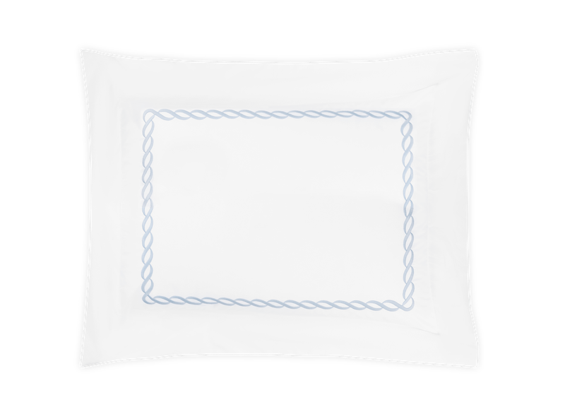 Matouk Classic Chain Bedding Light Blue