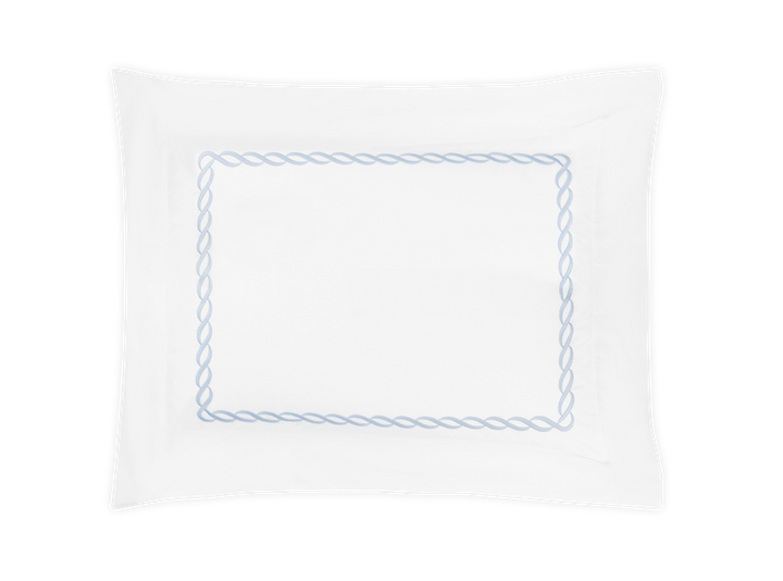 Matouk Classic Chain Bedding Light Blue