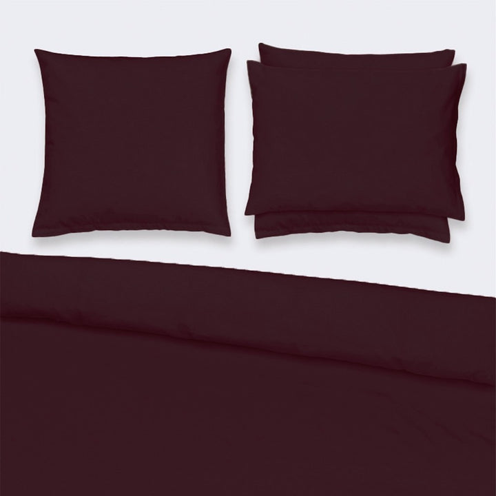 Satin Uni Fitted Sheets Marsala