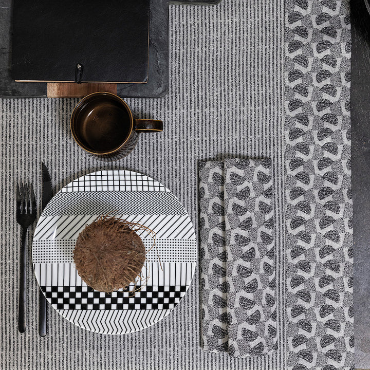 Empreintes Pois Coated Placemats Black