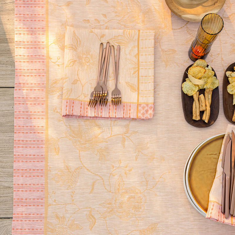 Ete Indien Table Linens Orange