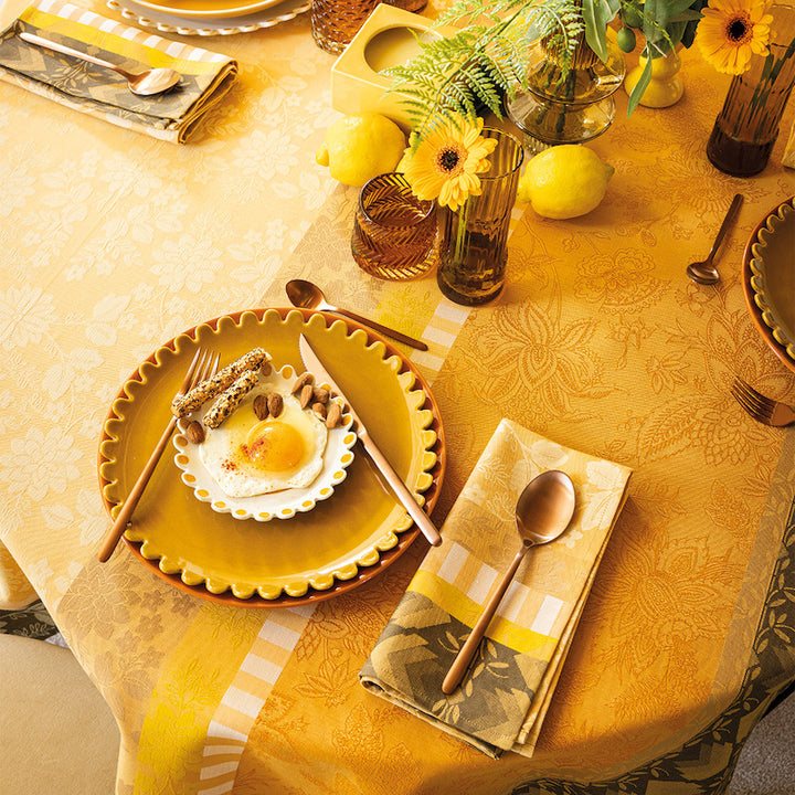 Gipsy Coated Table Linens Yellow
