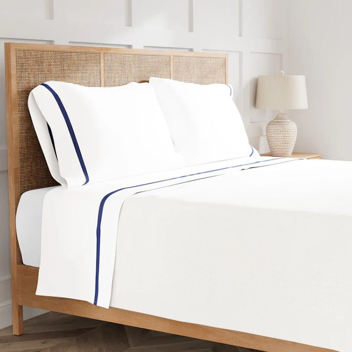 Ready-to-Bed 2.0 Cotton & Trim Sheet Set Navy
