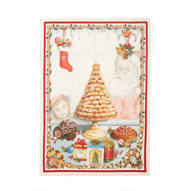 Noel Gourmand Tea Towel Croquem