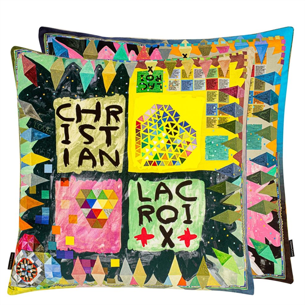 Arlecchino Wood Multicolore Pillow