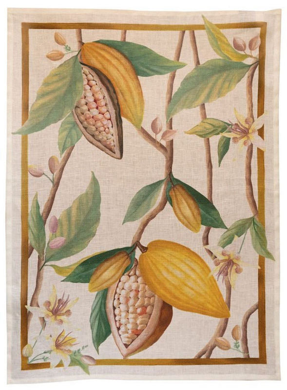 Cocoa Ocra Kitchen Towel