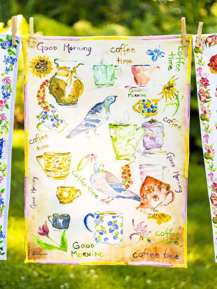 Coffee Time Tea Towel