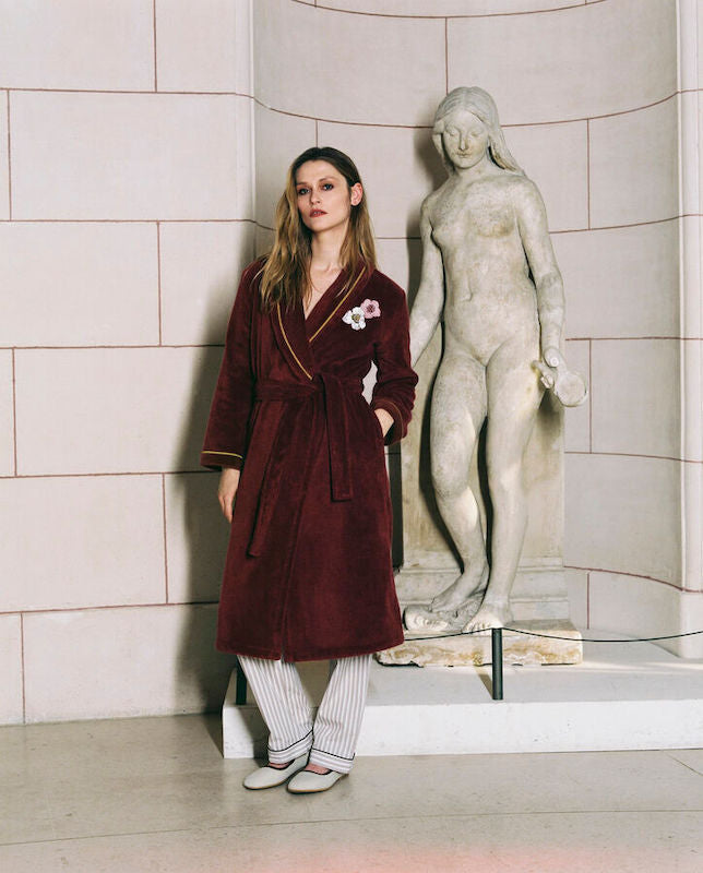 Corolles Shawl Collar Bathrobe