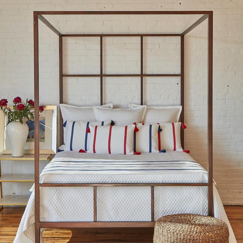 Faux Flax Coverlet Set in Ivory
