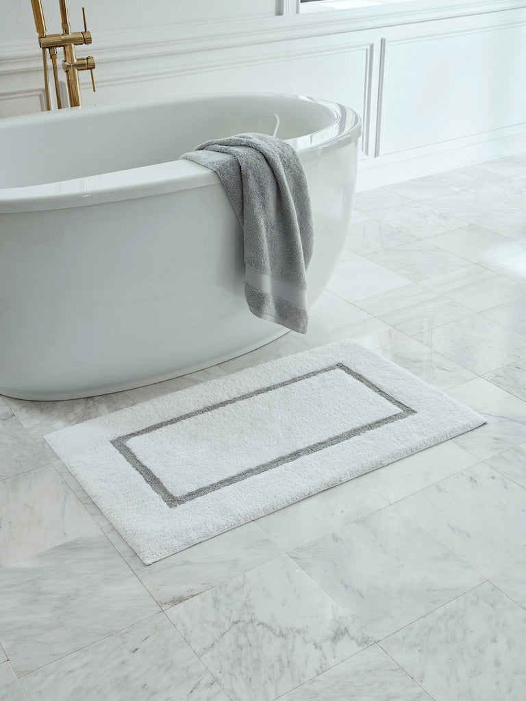 Lindo Bath Rug White/Ivory