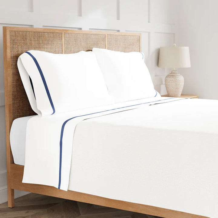 Ready-to-Bed 2.0 Cotton & Trim Sheet Set Periwinkle