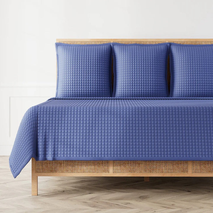 Ready-to-Bed 2.0 Quilted Coverlet/Shams Periwinkle