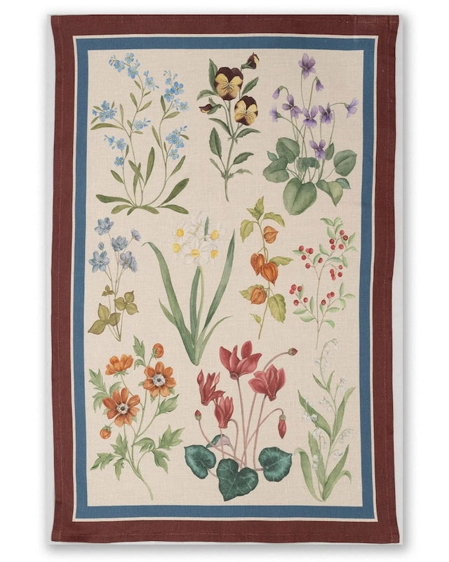 Pernilla Burgundy Kitchen Towel