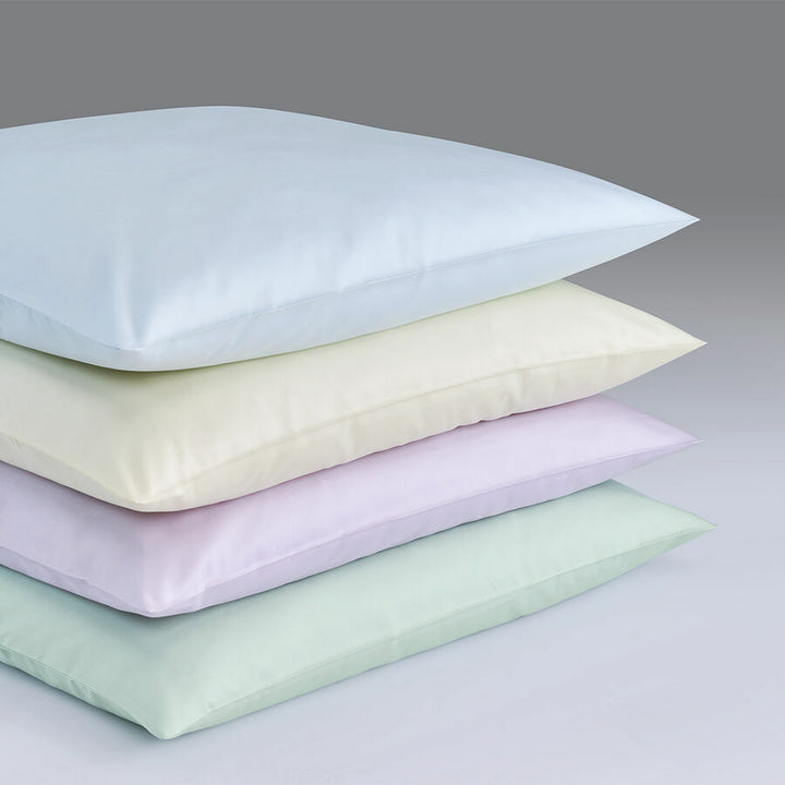 Satin Uni Fitted Sheets Sky