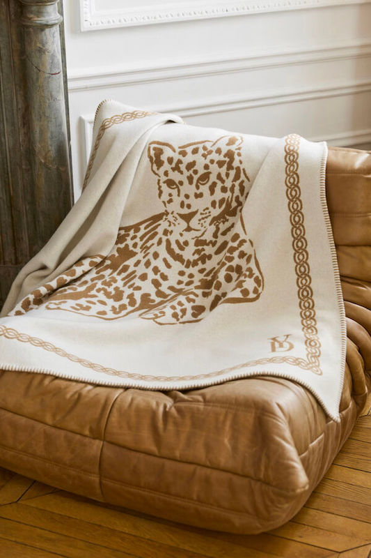Leopard Throw Prune